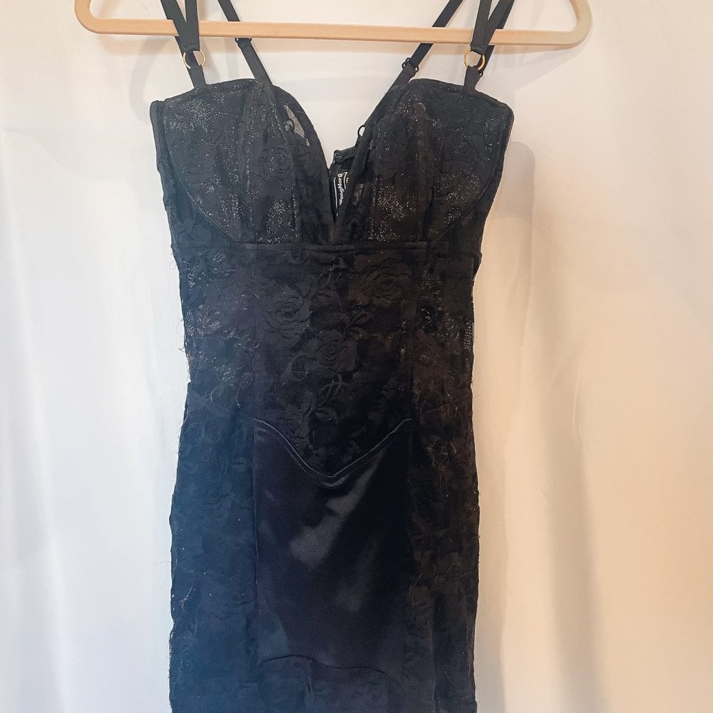 MarkWongNark BodyCon Black Lace Dress